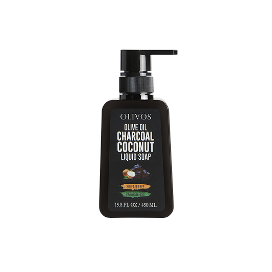 Liquid soap made of coal, coconut and olive oil 450 ml