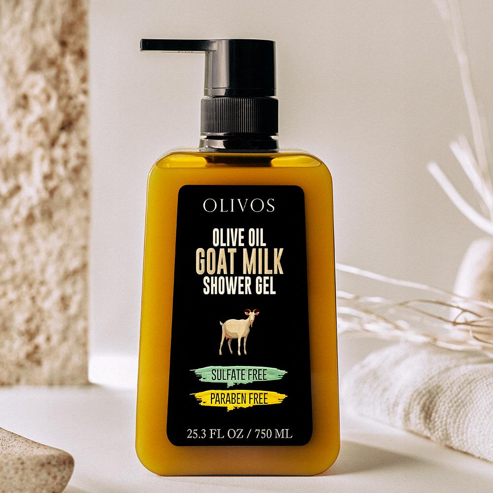 Goat's milk and olive oil shower shampoo 750 ml