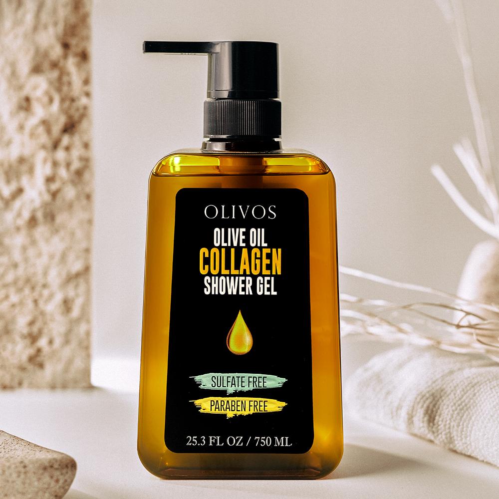 Shower shampoo with collagen and olive oil 750 ml